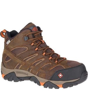 Merrell Moab Vertex Mid Wp Sr Construction Boot - Brown