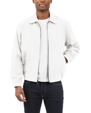 London Fog Mens Auburn Zip-front Golf - White