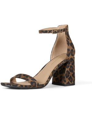 Sandales à Talon NOLA Femme - Cuir Synthétique Verni, Talon Bloc 7.6cm