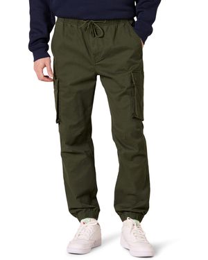Amazon Essentials Cargo-Jogginghose mit normaler Passform und Kordelzug an der Taille - Grün