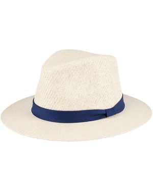 Dockers Textured Straw Panama With Band - Blue
