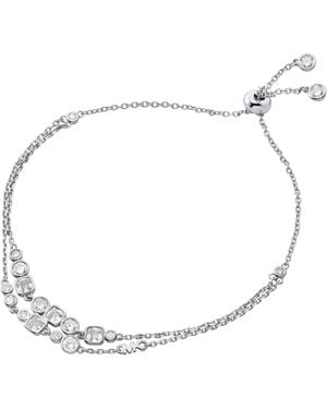 Michael Kors Brilliance Sterling Silver Slider Bracelet - Metallic