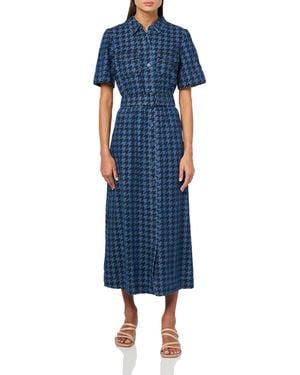 Anne Klein Camp Pocket Tea Dress - Blue