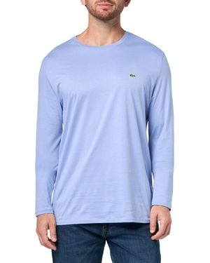 Lacoste Crew Neck Long Sleeve Regular Fit Classic T-shirt - Blue