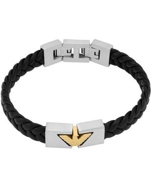 Emporio Armani Bracelet en plastique bicolore pour homme - Multicolore