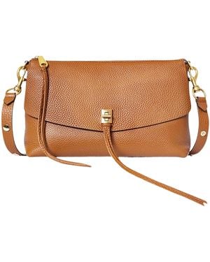 Rebecca Minkoff Darren Top Zip Crossbody Bag - Brown