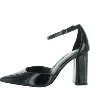 Marc Fisher Demeter Patent Ankle Strap Pumps - Black