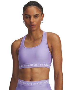 Under Armour Crossback Mid Impact Sports Bra, - Purple