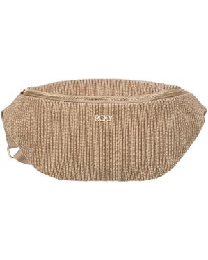 Roxy Feeling Good Stylish Soft Corduroy Multipurpose Waistpack Crossbody Bag - Natural