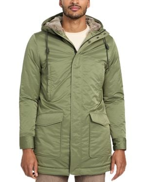 Guess Juan Internal Long Fur Parka - Green