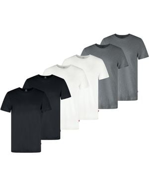 Levi's 6-pack Basic Crew Neck T-shirt - Multicolor