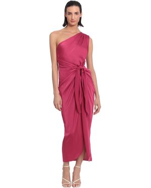 Donna morgan faux wrap dress outlet