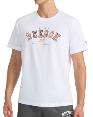 Reebok 's Campus Short Sleeve Crewneck T-shirt - White