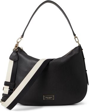 Kate Spade Liv Pebbled Leather Large Hobo - Black