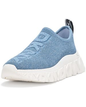 DKNY Lillie Everyday Slip On Sneaker With Logo - Blue
