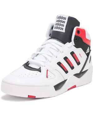 adidas Midcity Mid Top Basketball Sneaker - White