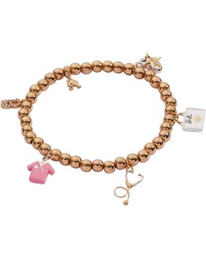 ALEX AND ANI Barbietm Medical Stretch Bracelet - Metallic
