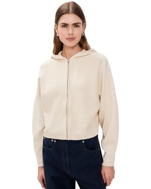 Theory Zip Up Hoodie - White