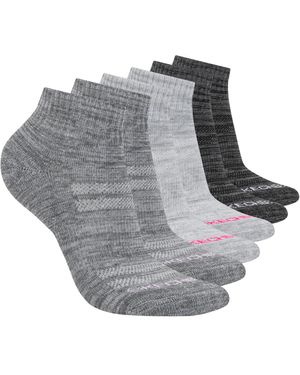 Skechers 6-pack Performance Quarter Crew Socks - Gray