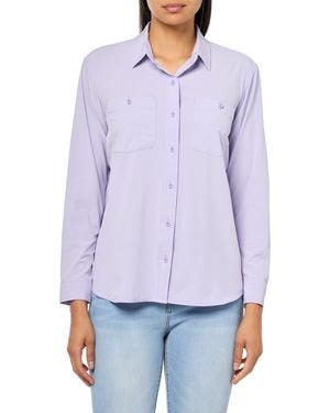 Eddie Bauer Departure 3.0 Ls Shirt Iris - Purple
