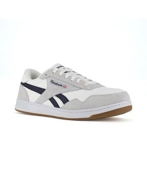 Reebok Work Club Memt Work Gray And Navy Composite Toe Shoe - White