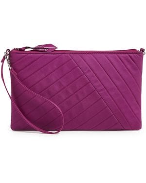 Vera Bradley Cotton Convertible Wristlet With Rfid Protection - Purple