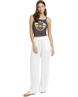 Volcom Stoneshine Junki Wide Leg Beach Pant - White