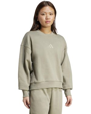 adidas All Szn Fleece Loose Sweatshirt - Green