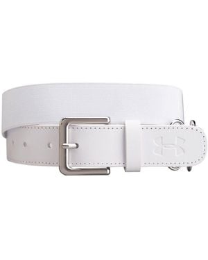 Under Armour Baseball Belt, - White