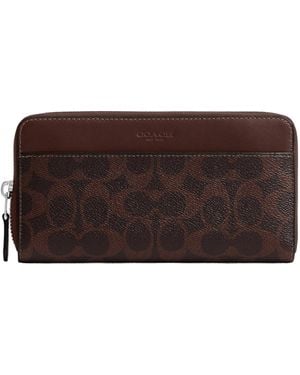 COACH Accordion Wallet - Brown