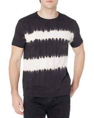 Lucky Brand Short Sleeve Crew Neck Tie Dye Tee - Blue