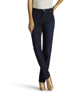 Lee Jeans Relaxed Fit Straight Leg Jean, Niagara Blue, 18 Short Petite