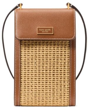 Kate Spade Serena Straw Ns Phone Crossbody - Multicolor