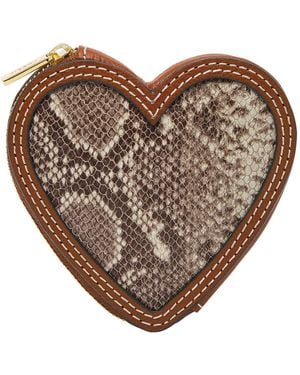 Fossil Gift Leather Coin Pouch Coin Pouch - Brown