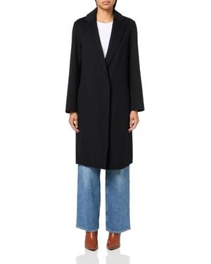 Vince S Classic Straight Coat - Black