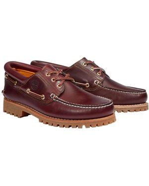 Timberland 3 Eye Classic Lug Burgundy Lace Up 50009 7 Uk - Red