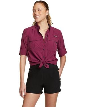 Eddie Bauer Upf Guide Long-sleeve Shirt - Purple