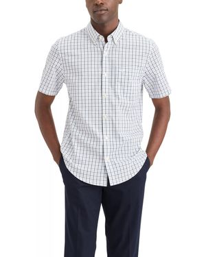 Dockers Classic Fit Short Sleeve Signature Shirt With Stain Defender, - White
