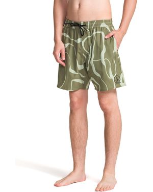Volcom Standard 17" Swim Surf Trunk Boardshort - Green