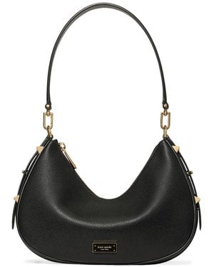 Kate Spade Liv Pebbled Leather Convertible Shoulder Bag - Black