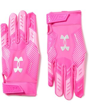Under Armour F9 Nitro Football Gloves, - Pink
