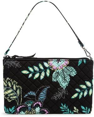 Vera Bradley Cotton Convertible Wristlet With Rfid Protection - Black