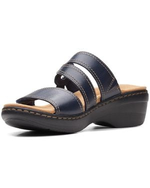 Clarks Merliah Coral Heeled Sandal - Blue