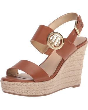 Tommy Hilfiger Kahdy Heeled Sandal - Brown