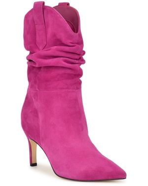 Nine West Gonda Mid Calf Boot - Pink