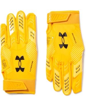 Under Armour F9 Nitro Football Gloves, - Yellow
