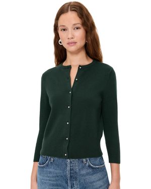 Vince Metal Button Cardigan - Green