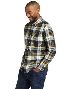 Eddie Bauer Men's Eddie's Favorite Classic Fit Flannel - Plaid, Nordic, X-large - Black