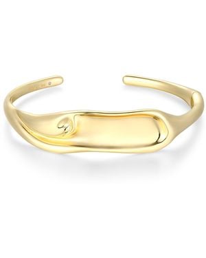 Amazon Essentials Gold-tone Fine Silver Plated Bangle - Metallic