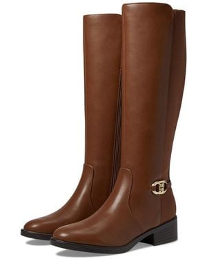 Tommy Hilfiger Imizza Faux Leather Tall Knee-High Boots - Brown